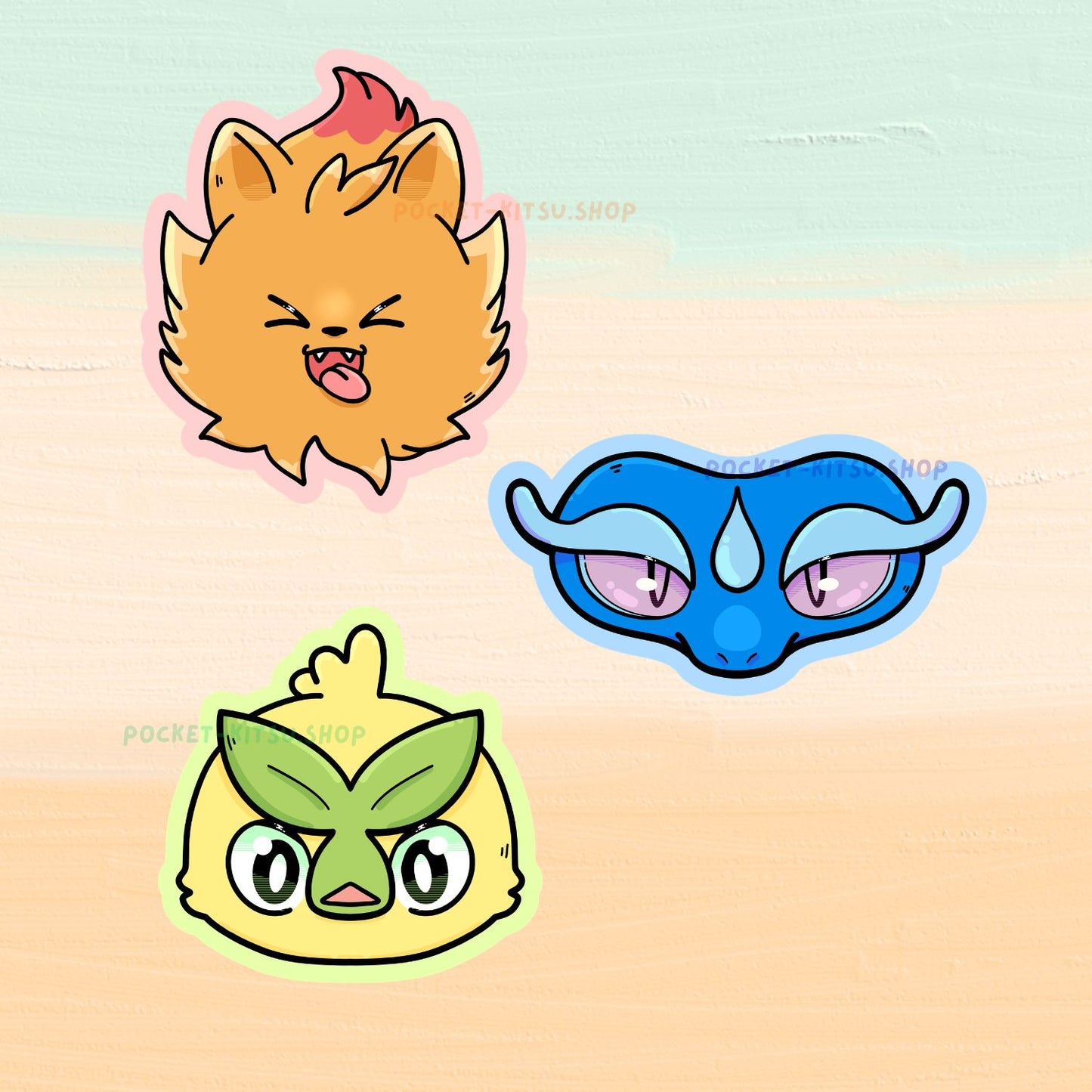 Gen 10 Starter Stickers