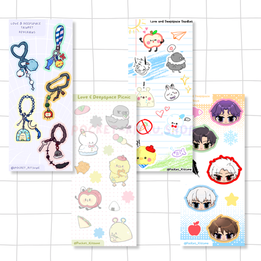 Love and Deepspace Sticker Sheet