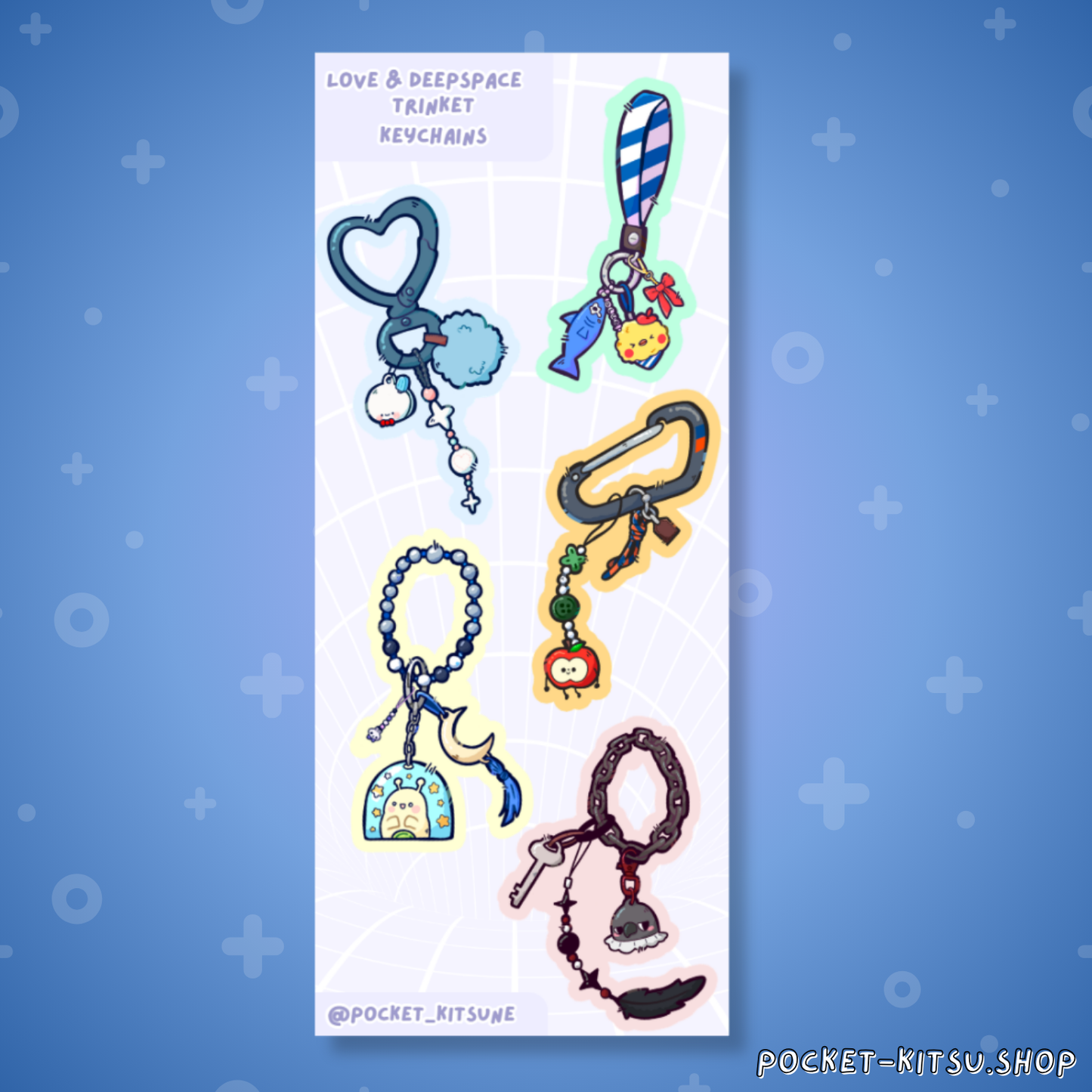 Love & Deepspace Keychain Sticker Sheet