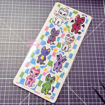 Colorful Cat Sticker Sheets